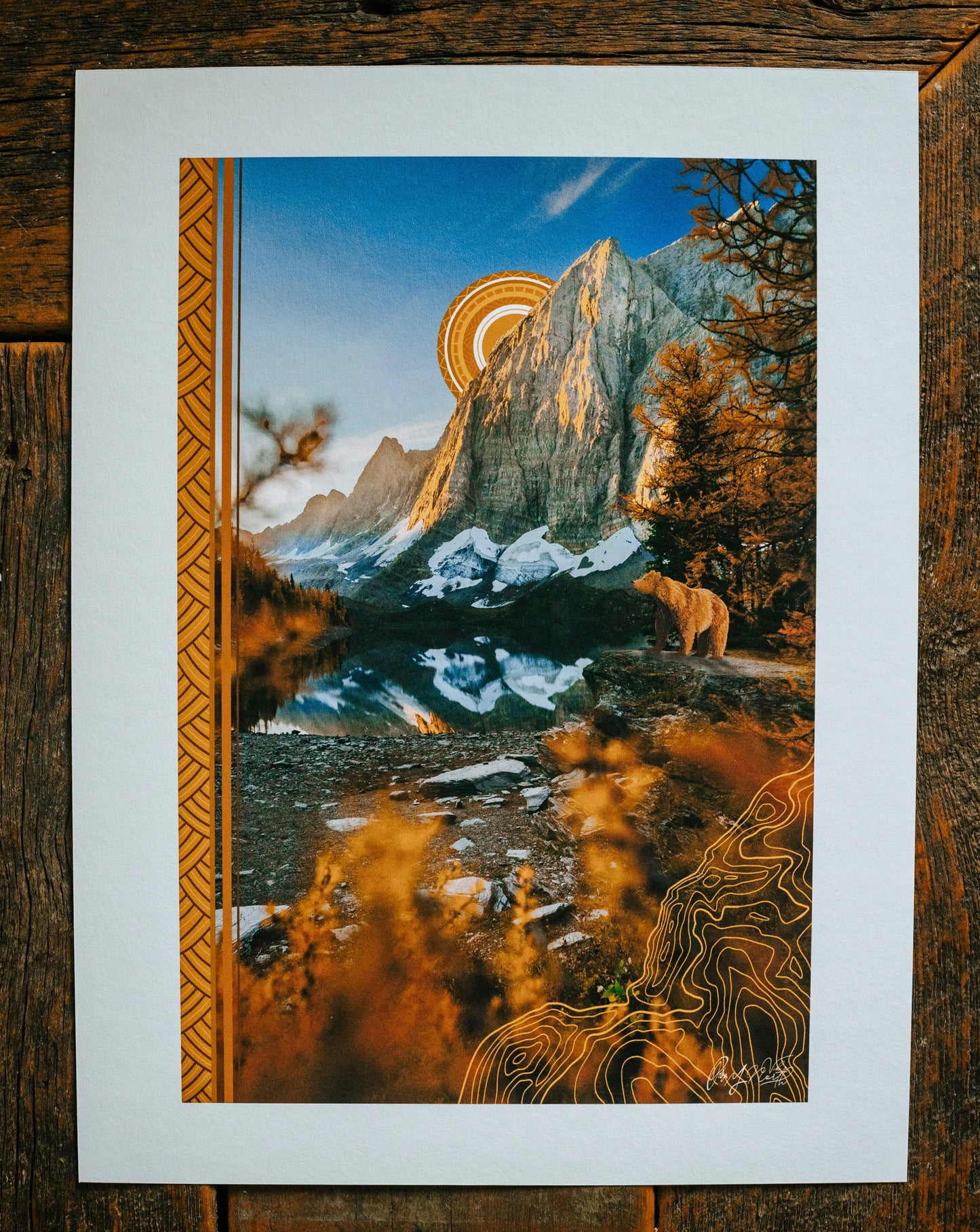 Floe Lake Canadian Rockies Edición Limitada Impresión Giclée