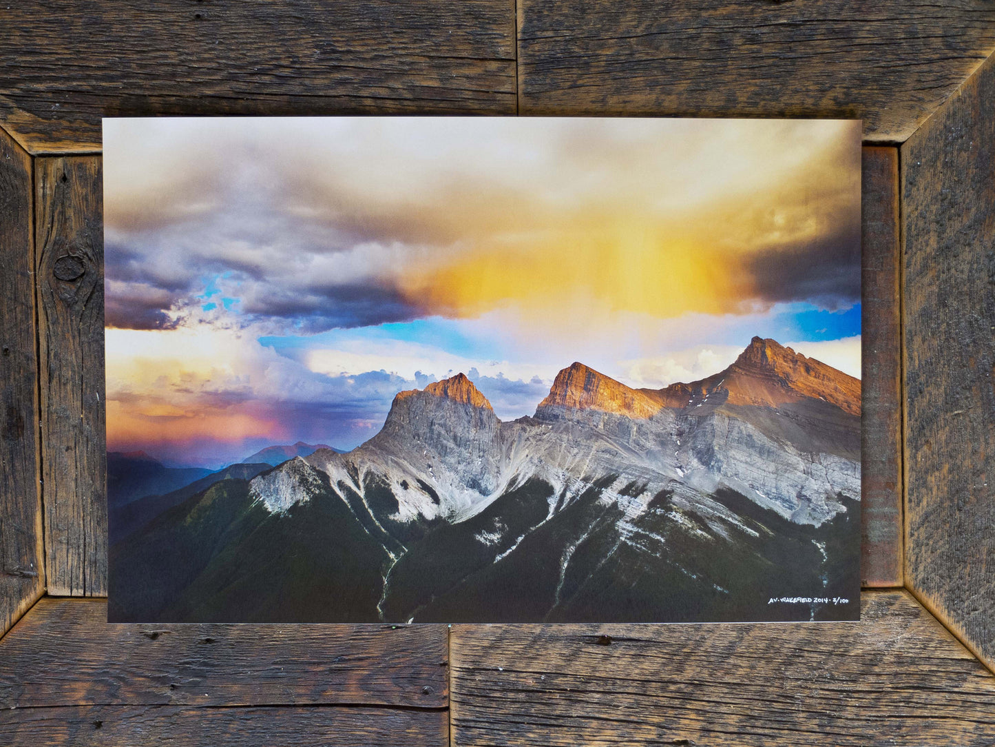 Three Sisters Mountains <br> Canmore Alta <br>Limited Edition Archival<br> Fine Art Chromogenic Print