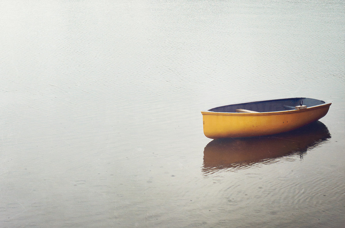 Rowboat in Calm Rain<br>Hofsos Iceland <br>Limited Edition Archival Fine Art Chromogenic Print