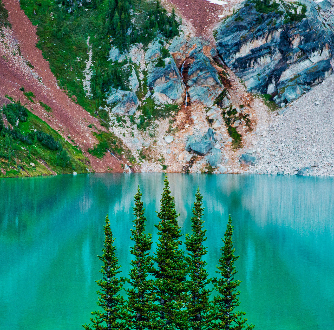 Surreal Blue Lake<br>British Columbia Canada<br>Archival Fine Art Chromogenic Print