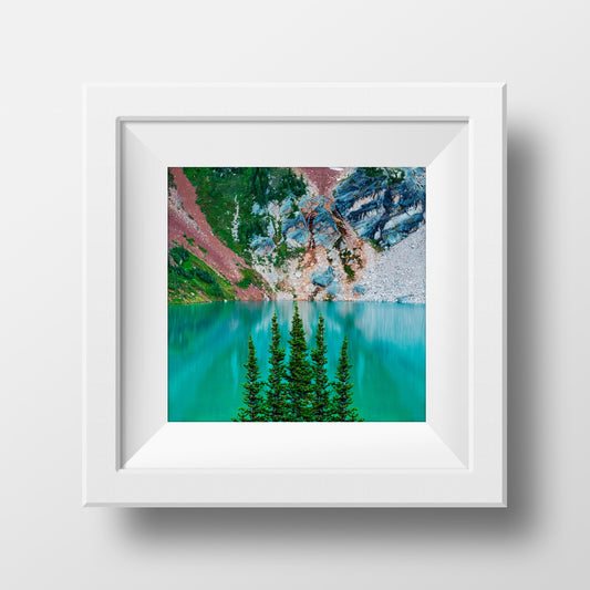 Surreal Blue Lake<br>British Columbia Canada<br>Archival Fine Art Chromogenic Print