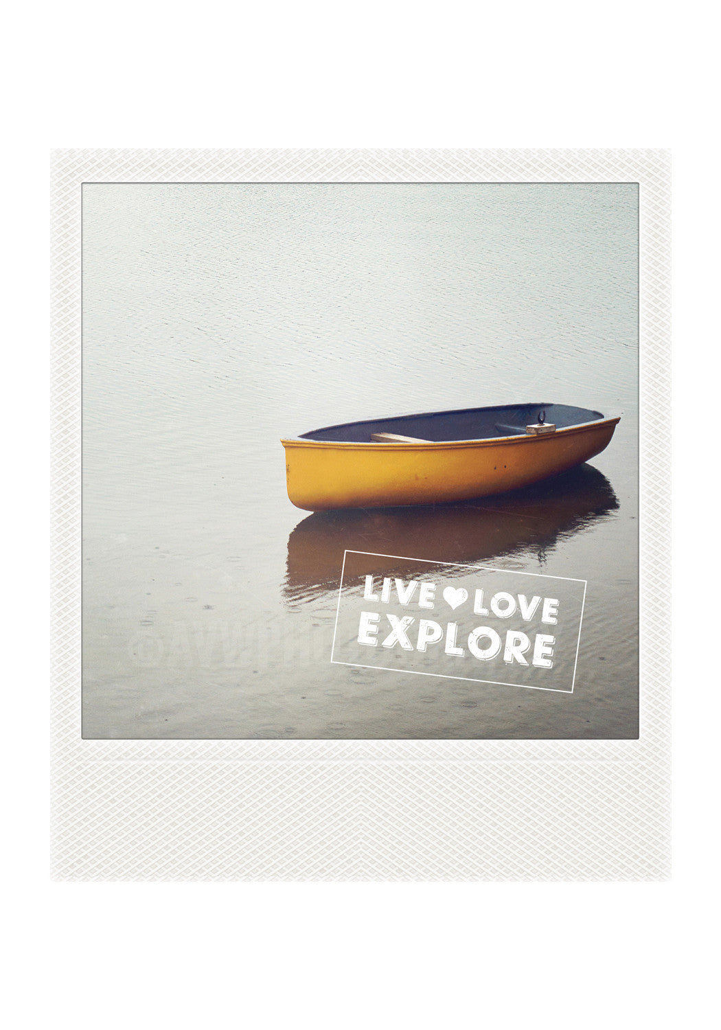 AUTORIZACIÓN<br> Imán Polaroid metálico<br> Vive Amor Explora