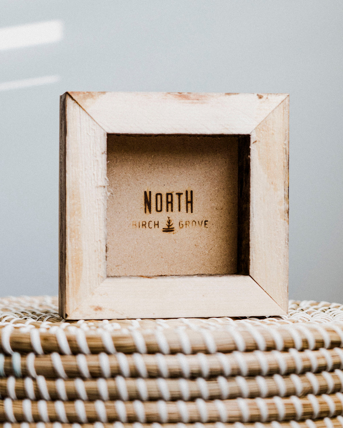 Moraine Lake Sunrise <br> 5x5" Signature Glossy Art Block <br> Rustic Barn Wood Edges