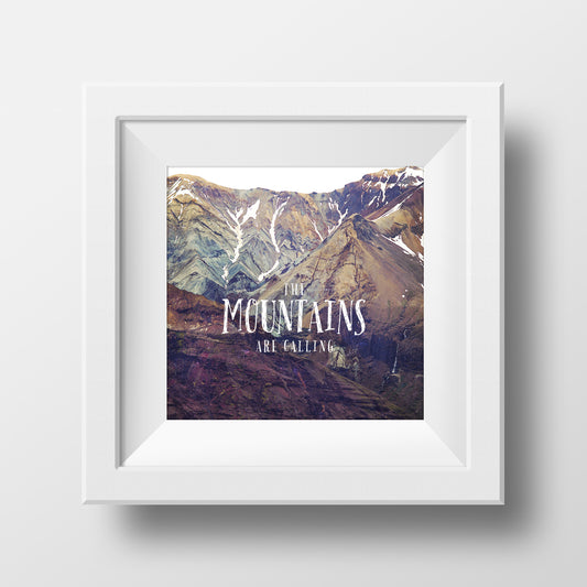 Las montañas están llamando<br> Islandia<br> Archivo de edición limitada<br> Impresión cromogénica de bellas artes