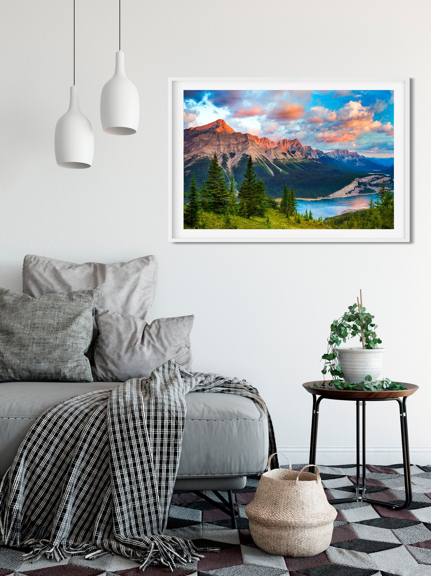 IMPRESIÓN ESPECIAL<br> Kananaskis Amanecer Alberta<br> Impresión metálica de edición limitada de 20x30"