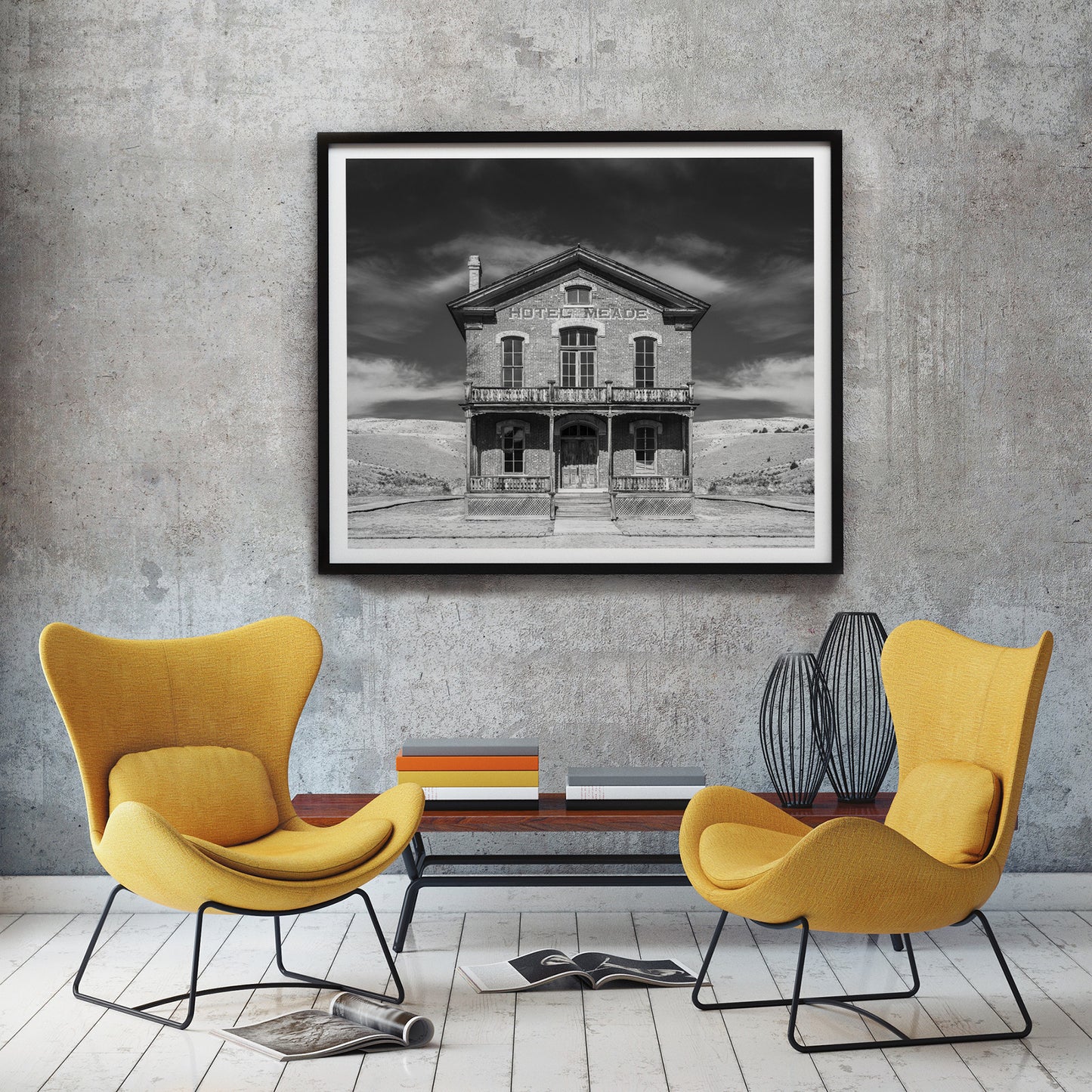 Kuva Collection<br> Historic Hotel Meade <br> Bannack Ghost Town Montana<br>Limited Release Archival B+W Print