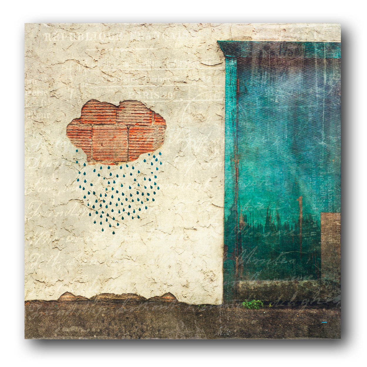 Arte callejero de nube de lluvia<br> Banff Alta<br> Impresión cromogénica de bellas artes de archivo